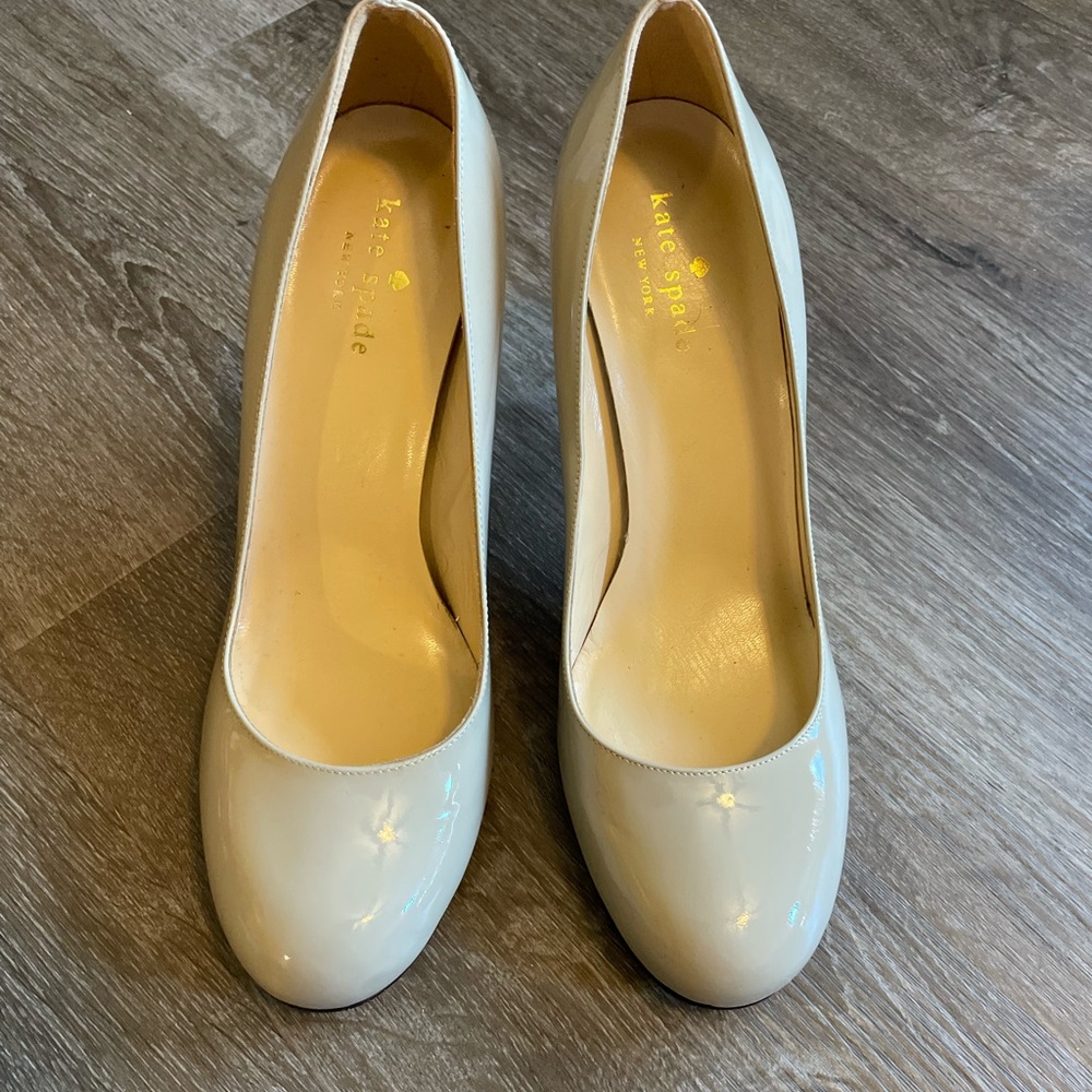 Kate Spade Elegant Beige and Pink Pumps Heels - Picture 6 of 8